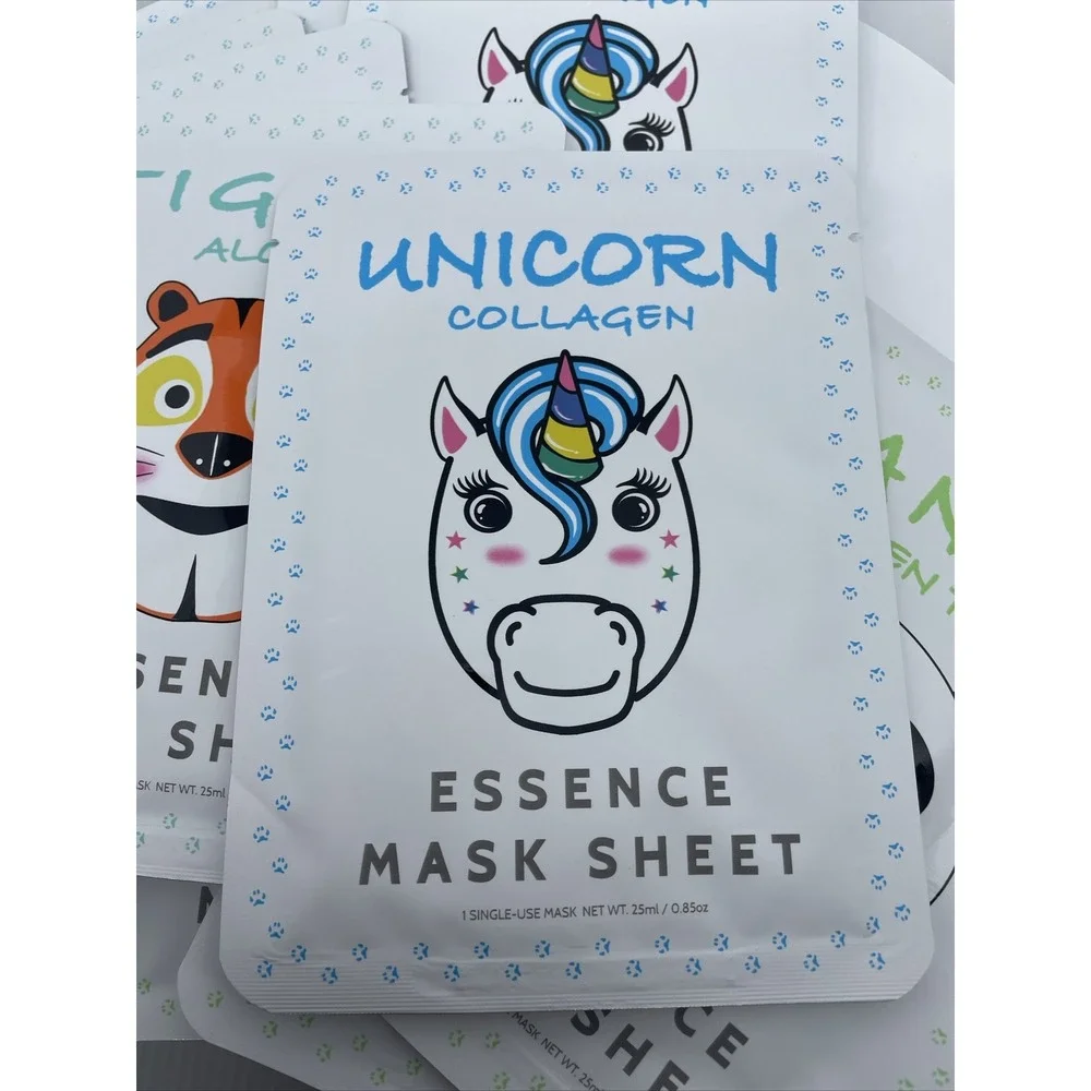 New Essence Mask‎ Sheet 12 Face Masks Collagen Greet Tea Aloe E5USA Korea